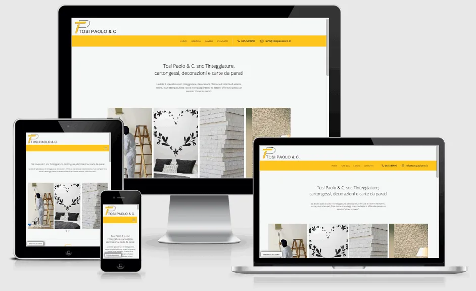 Home page del sito di Tosi Paolo